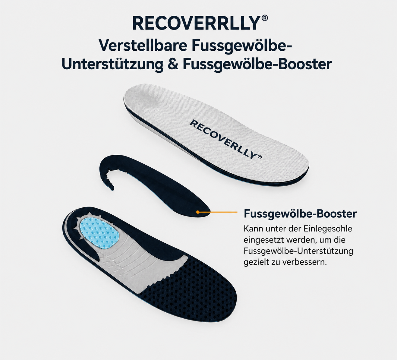 RECOVERRLLY® Orthopädischi Stretch-Komfortschueh mit Fussgwölbe-Unterstützig