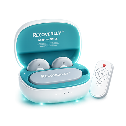 RECOVERRLLLY® Adaptive NMES Schmerztherapie-System für Rücken, Nacken & Schultern