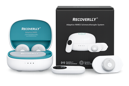 RECOVERRLLLY® Adaptive NMES Schmerztherapie-System für Rücken, Nacken & Schultern